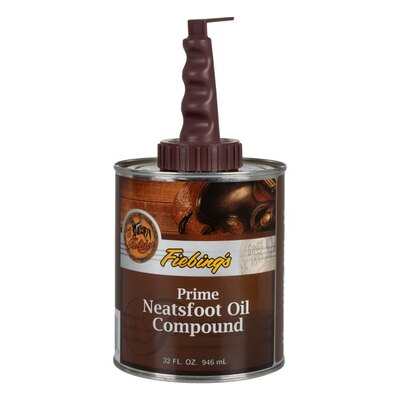 Fiebing's Lozione per cuoio con pennello prime Neatsfoot Oil Compound