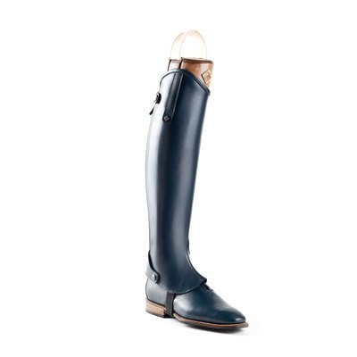 De Niro Boot Ghette inglesi in pelle pieno fiore con zip posteriore e fascia elastica