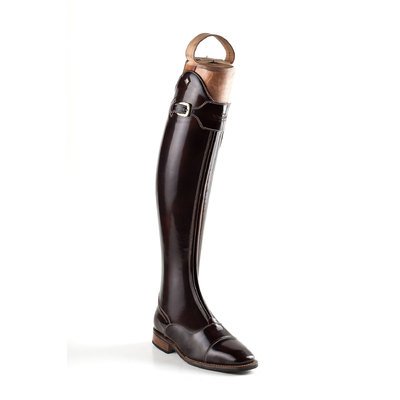 De Niro Boot Stivali inglesi in pelle con zip frontale e patta superiore con fibbia