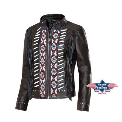 Stars & Stripes Giacca in pelle Acoma