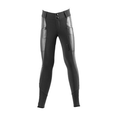 Tattini Pantaloni verbena girl breeches eco-leather inserts