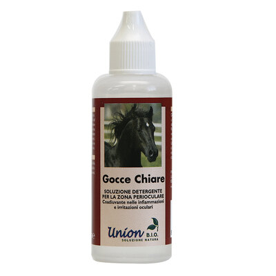Union Bio Gocce chiare lavaggio perioculare per cavalli 40 ml