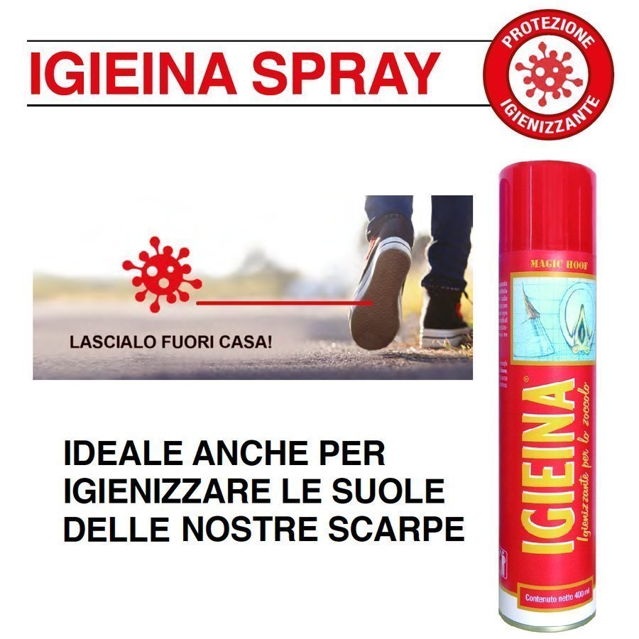 Igieina - Soluzione igienizzante spray