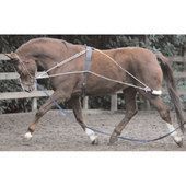 Equestro Abbassatesta da addestramento in nylon e pelliccetta sintetica